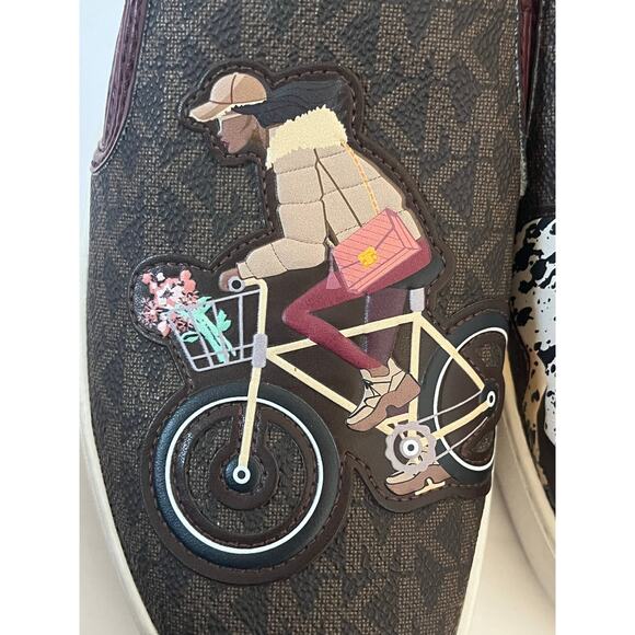 Women's Michael Kors Brown Merlot Teddi Slip On Flat Slide Shoes Size 7M - Picture 7 of 10